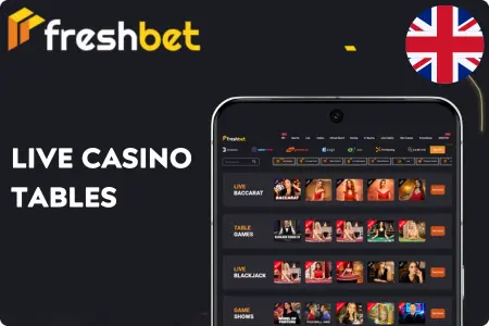 Live Casino Tables in the UK