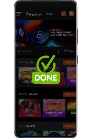 You are logged in to your Freshbet login account.